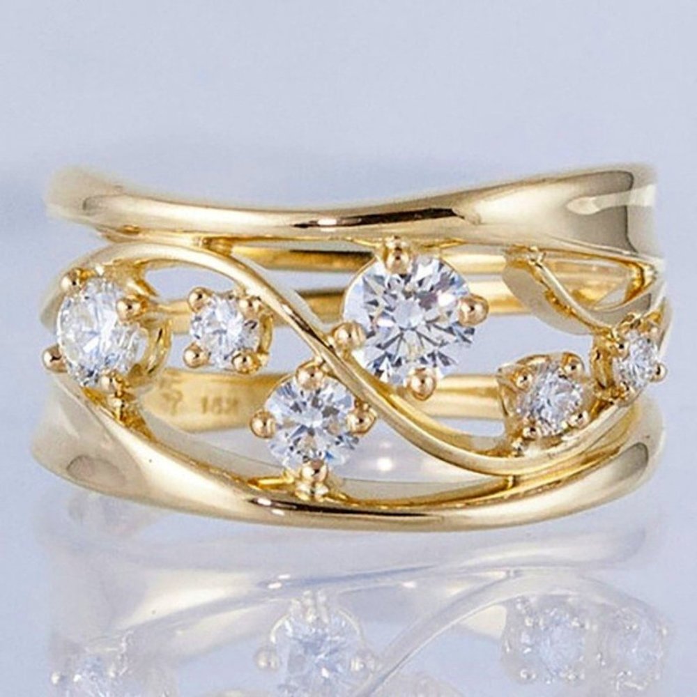 14K Gold-plated Ring, Size 9 NWOT